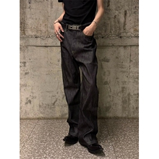 1506-1/NB51121/P47潮原创欧美涂层光泽感微喇牛仔裤，男装牛仔裤，星座1506-1