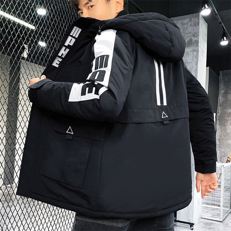 男士休闲连帽加厚保暖棉衣外套棉服棉袄冬季防寒开衫男装M991,男装棉衣,电商B226-2（原B217-2）