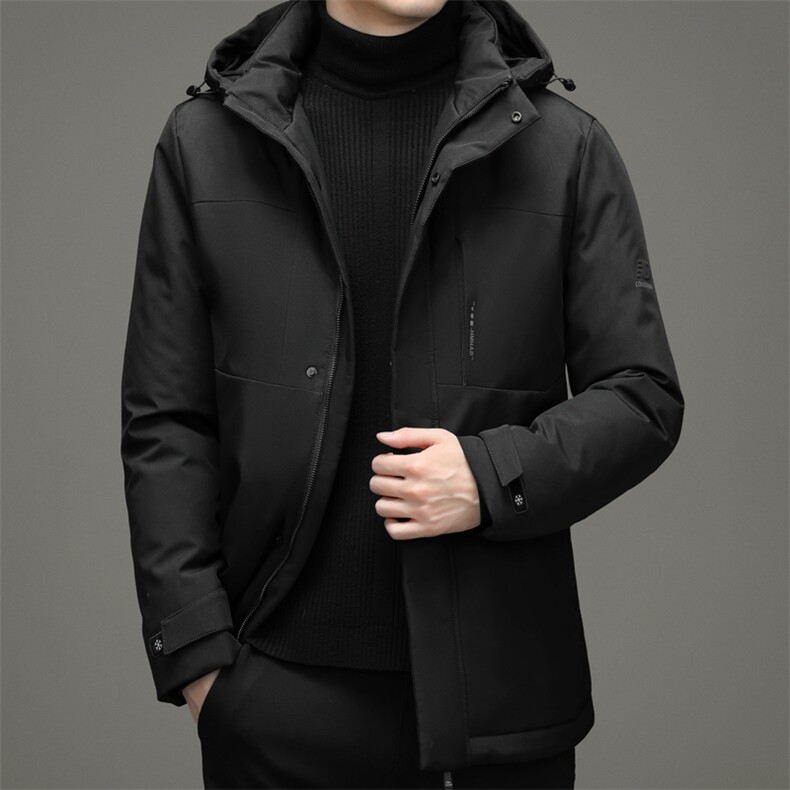 冬季新款羽绒服男士连帽可脱卸宽松休闲简约百搭外套ZG2926-P300图片