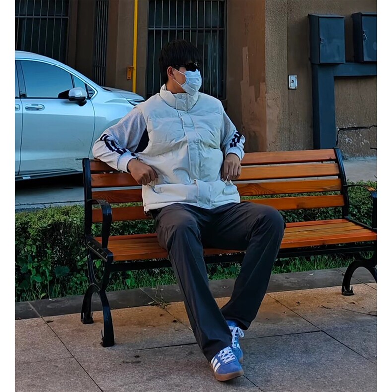 现货5W件冬季三防硬挺boxy短款立领棉衣马夹外套加厚马甲保暖棉服，男装棉衣，电商A443