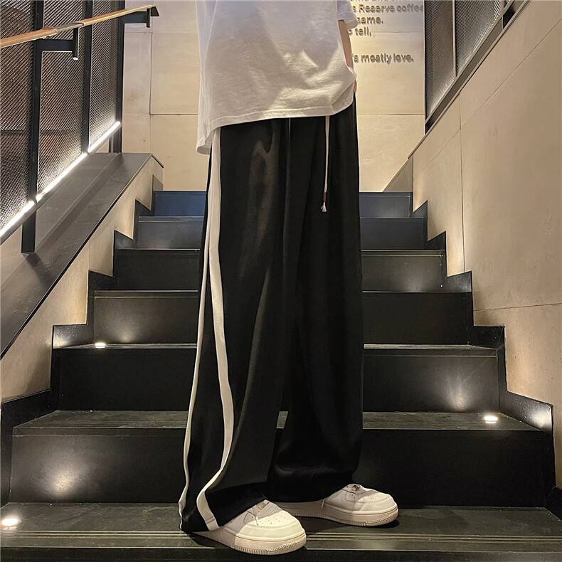 新款时尚潮男百搭宽松直筒休闲裤,男装休闲裤,四季星座218-1