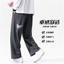 2021秋季新无影墙日系大码男蝴蝶反光印花直筒休闲卫裤K2071-P40，男装休闲裤，电商A001