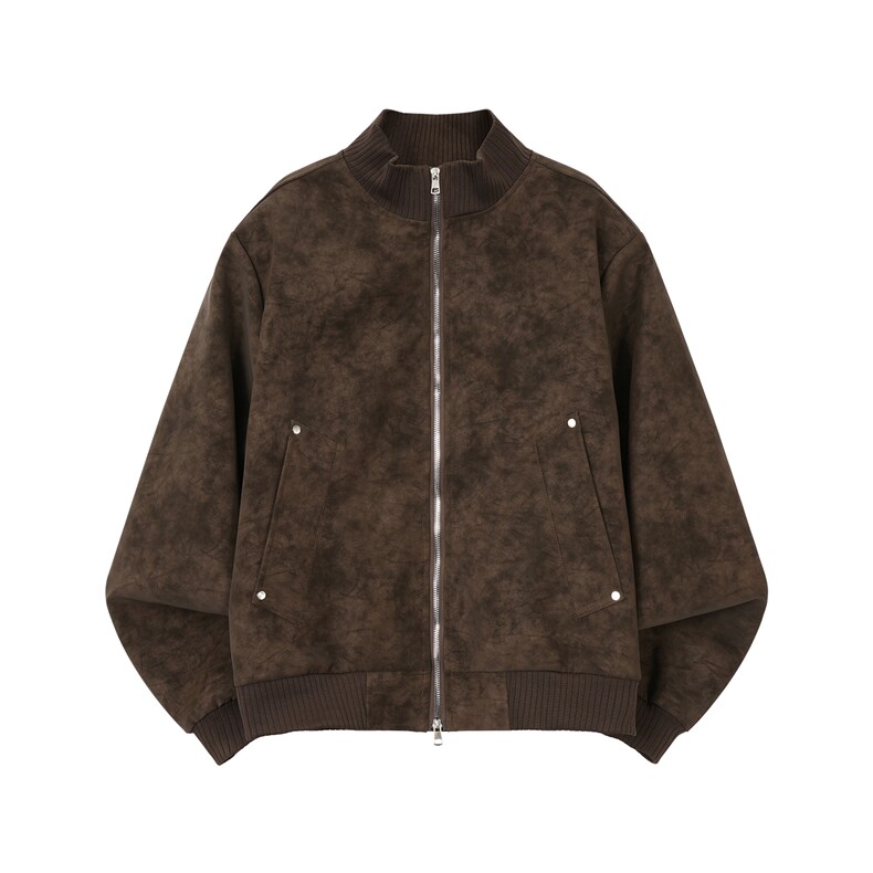 美式立领扎染外套男春秋短款棒球服高级感飞行夹克JK068-P75,男装夹克,星座308B-2