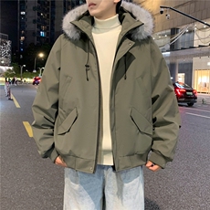 座山雕派克棉服貉子毛加厚外套GS65001，男装棉衣，星座1206（原A206）