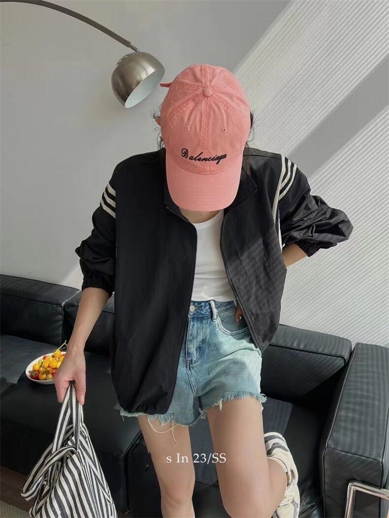 欧洲站袖3杠设计大版防晒外套,女装其它,L·H·X