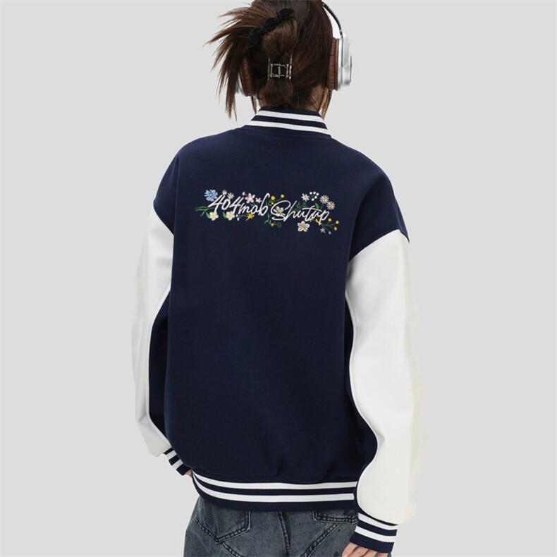 新中式花卉夹克棒球服潮春秋新款百搭情侣外套男女HH1618P70,男装夹克,星座1013-5