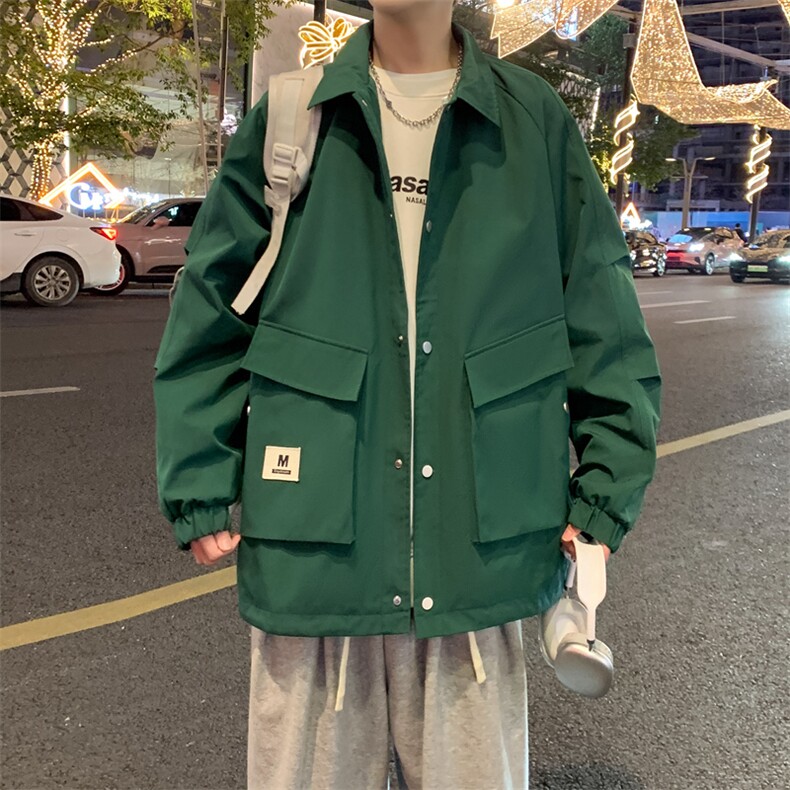 外套男2024新款春秋上衣潮牌痞帅青少年夹克JK178-P75,男装夹克,星座308B-2