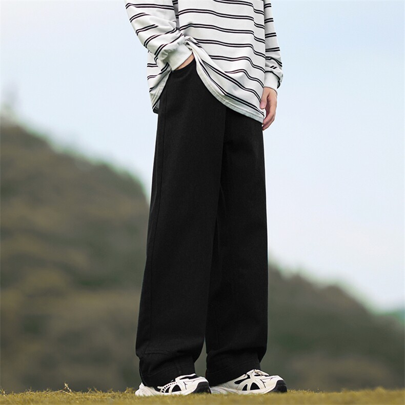8XL-M特大码牛仔裤男美式高街裤子欧美复古倒装牛仔裤小众K968P50图片