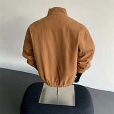 美式复古立领外套男士秋季新款休闲夹克JK02570-P85，男装夹克，星座308B-2