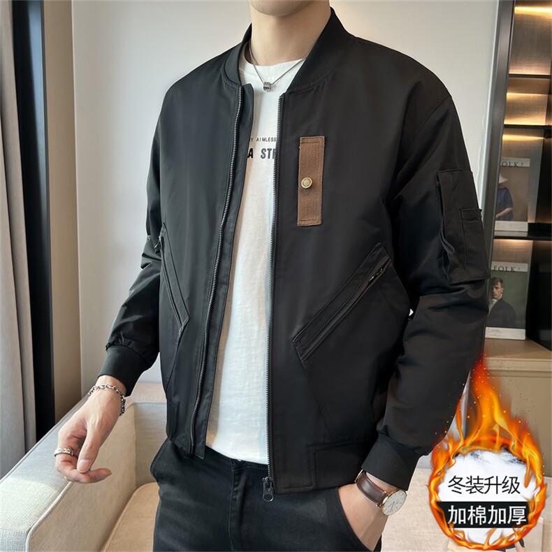 店主风高品质加棉加厚冬季工装潮流休闲夹克外套JK092加棉-P113,男装夹克,电商A413