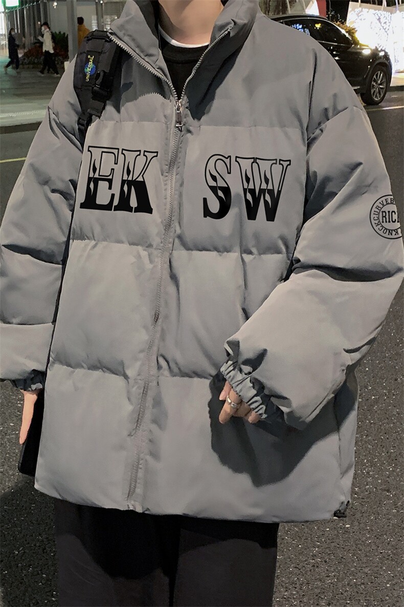 主推秋冬新款保暖立领宽松棉服外套男MY62053P95控118,男装棉衣,电商A268A