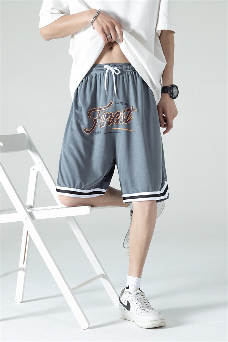 ！2024夏季新款男士百搭冰丝短裤宽松五分裤A161-D880-P25,男装牛仔裤,电商A161-2