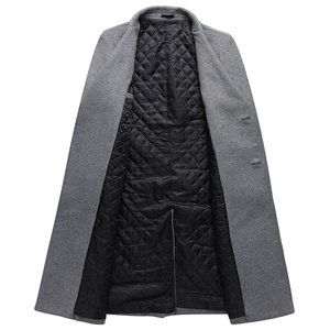 新款男士双排扣加厚加棉呢子大衣309B-3-258-P190图片