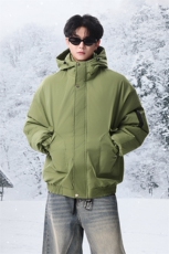 棉服男冬季新款港风宽松连帽棉衣MF9006-P90，男装棉衣，星座214-3