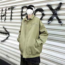 美式刺绣飞行员夹克棒球服男春秋季港风潮牌宽松百搭情侣外套，男装夹克，星座716-2