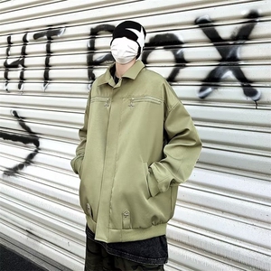 美式刺绣飞行员夹克棒球服男春秋季港风潮牌宽松百搭情侣外套