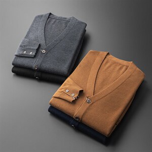 2023新款卫衣男士上衣针织衫开衫长袖T恤P125图片