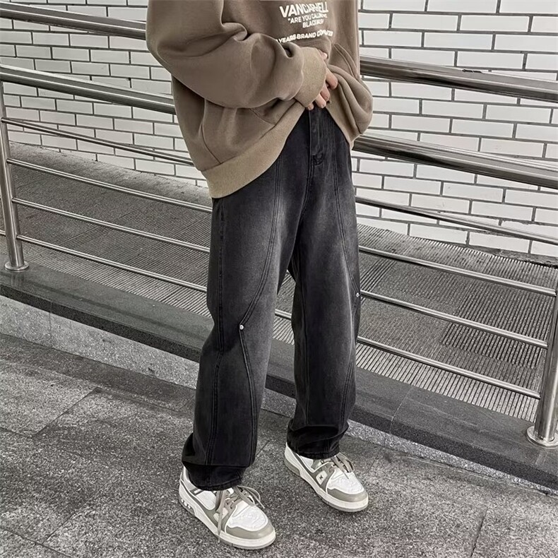 美式牛仔裤男款秋季长裤潮 K6089 P45图片