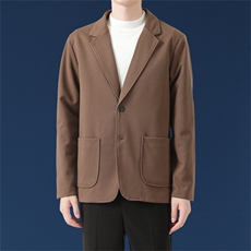 2026秋冬新款男士轻熟风休闲西服男单西潮牌港风韩版潮流毛呢，男装西服，星座505-2（原电商A260-1)