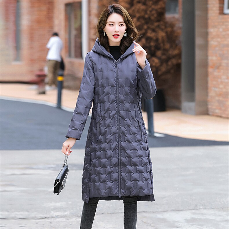 现货！专柜品质！2022冬装新款羽绒服女长款90%白鸭绒时尚优雅,女装羽绒服,铭街依杨