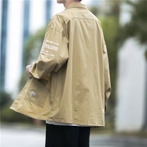 长袖衬衫男港风日系外套C3028P33，男装衬衫，星座1116-2
