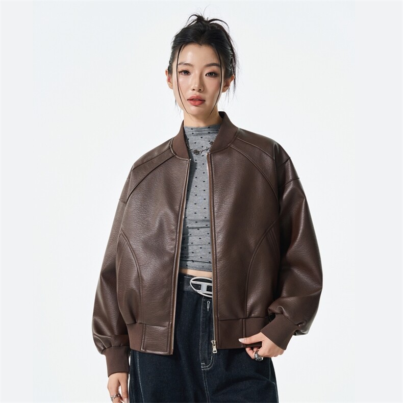 男女机动皮夹克潮牌立领防水皮夹克休闲外套A406JK5619P88,男装夹克,星座309（原A406）