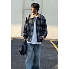 时尚文艺百搭格子外套日系原宿ins流行简约气质慵懒J6127，女装短外套，星座1116A（原606A-3）