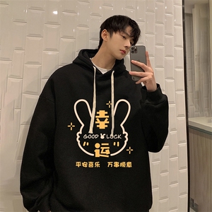 纯棉连帽卫衣男大码运动帽衫宽松薄WY2297-P35图片
