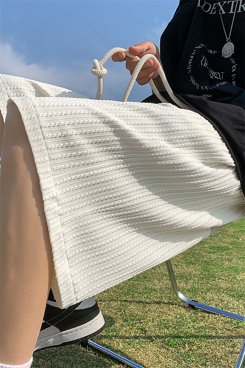 夏提花冰丝短裤男港风宽松休闲篮球运动五分中裤XZ514-2-1536-P38,男装牛仔裤,星座514-2(原B239)