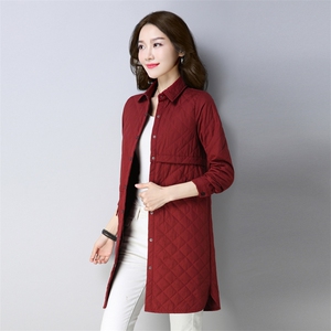 棉衣/棉服 蓝色  舒适 修身 纯色气质  韩版 简约  宽松 长袖 纯色图片