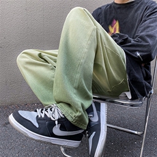 秋款男牛仔裤渐变色拼接直筒宽松中性风牛仔长裤NK8003P50，男装牛仔裤，星座1013-1