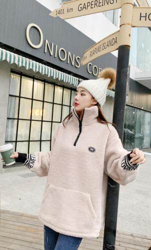 冬季新款颗粒绒卫衣，女装卫衣/绒衫，艾伊贝雪