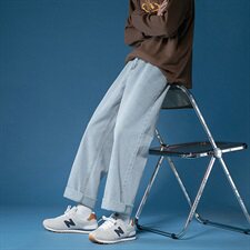 牛仔裤男宽松直筒2021新款秋冬潮流韩版牛仔长裤K601P50控68，男装牛仔裤，电商A102B