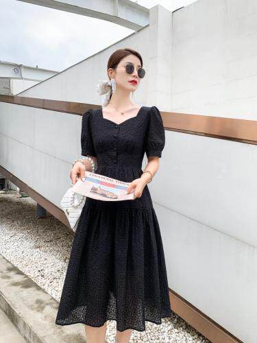 【现货】泡泡气质连衣裙，女装连衣裙，新依佳人