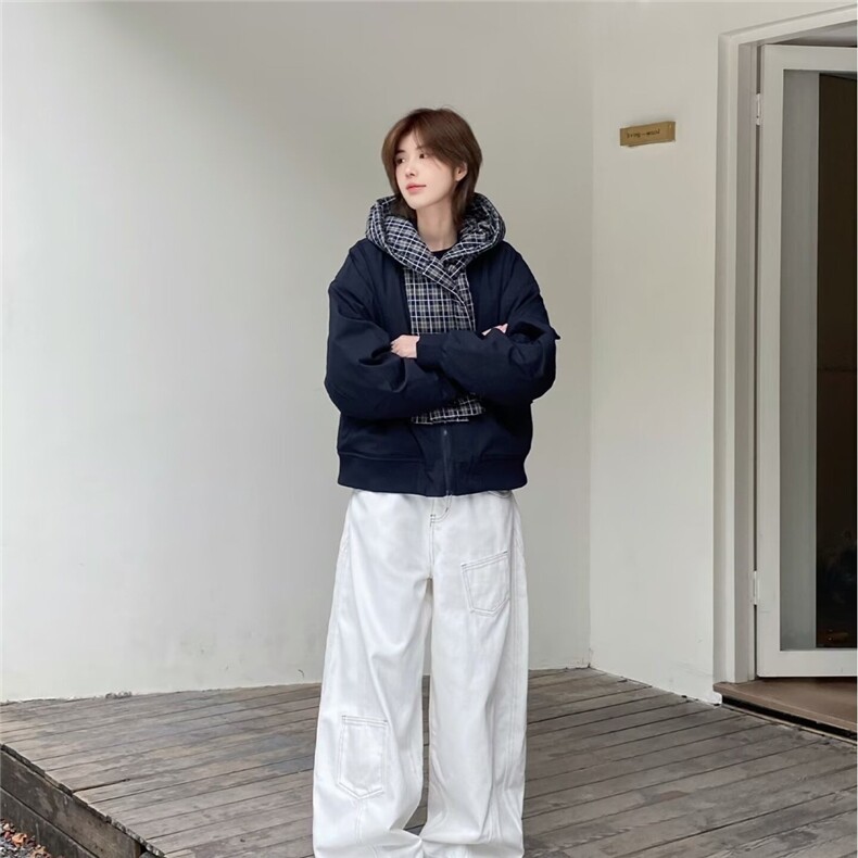 有货DMF18-特批90抖音得物高质量披肩格子棉服外套,男装棉衣,星座603-2