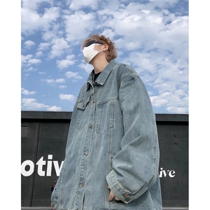 美式vibe牛仔夹克男式秋冬ins潮牌工装外套港风复古上衣 WN155图片