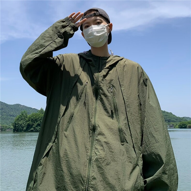 防晒衣男款日系简约休闲防紫外线外套夏季户外运动外套JC17P43,男装夹克,星座1116-2