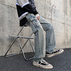 美式复古牛仔裤高个子休闲长裤春季裤子A061-W9983-P60控78，男装牛仔裤，电商A061-1