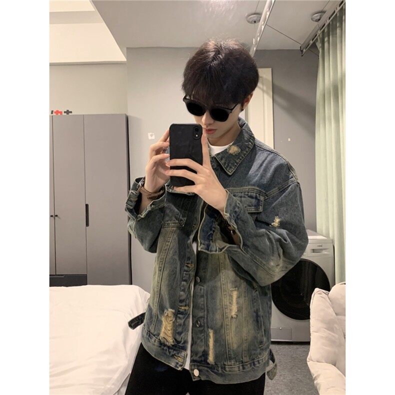春秋痞帅外套男高街潮牌港风日系潮流宽松夹克JGW6605-P60,男装夹克,星座208-5