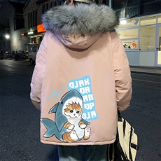 MM48217-P130冬季大毛领棉衣男士大码加厚棉袄男棉服，男装棉衣，电商A040