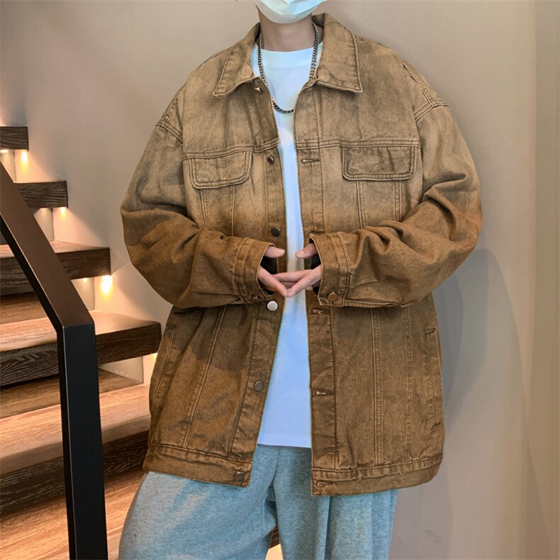 牛仔外套男春秋韩版潮流潮牌夹克男休闲百搭上衣服JK02078-P62,男装夹克,星座308B-1