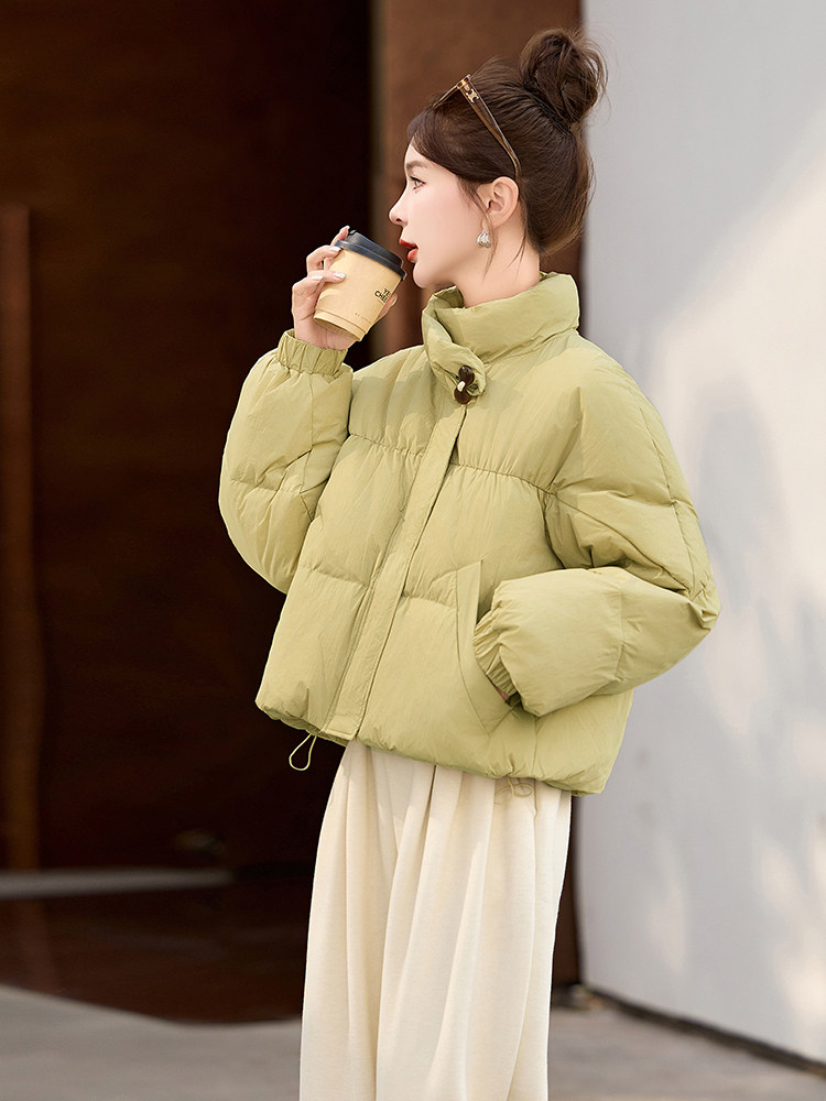 2024冬季新款时尚白鸭绒小个子外套,女装羽绒服,雅佳俏
