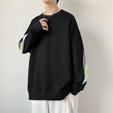 ！秋季上衣男圆领卫衣男装港风长袖t恤男外套男W105-P23，男装卫衣，星座815-2