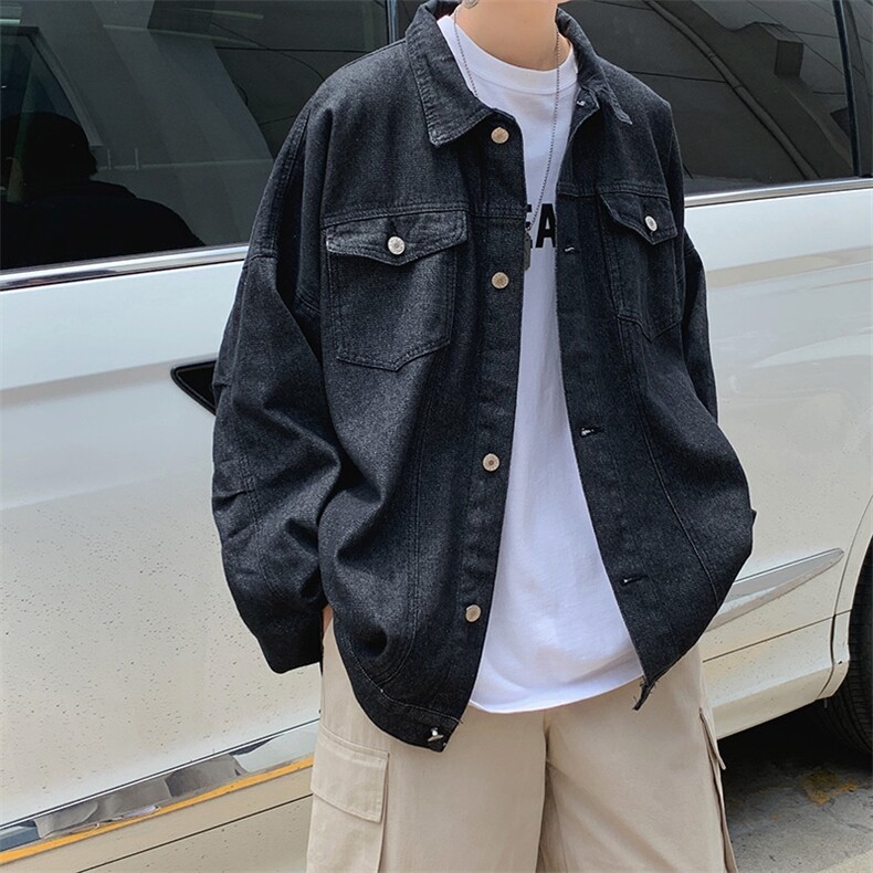 男夹克青少年宽松版牛仔夹克JK522P60,男装夹克,星座1116-2