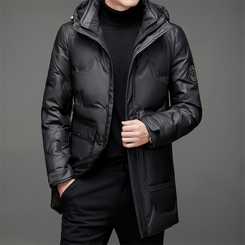 BAMJ-6055钱塘2020-2中年男士冬季厚款休闲百搭羽绒服外套P225,男装羽绒服,钱塘207-2