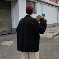 牛仔外套男宽松大口袋日系复古工装夹克潮1001-1-JN214-P60，男装工装外套，星座1001-1