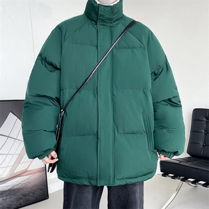冬季立领加厚棉衣男士纯色棉服情侣款棉袄青年潮A266-MF365-P70