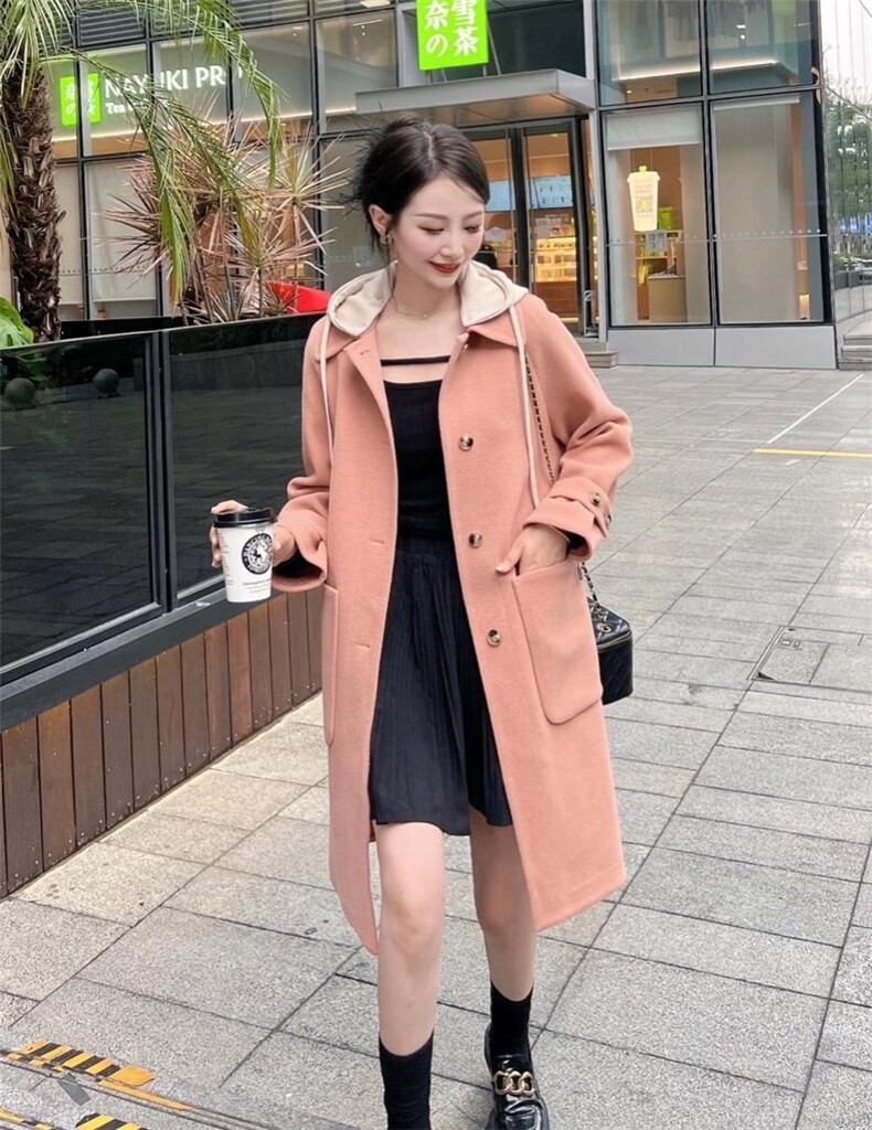 毛呢外套，女装毛呢外套，春语雨桐