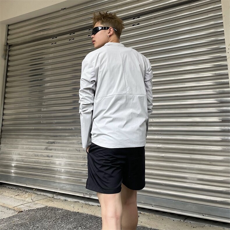 春夏款高品质冰感速干防晒服休闲户外运动外套透气弹力机能风夹克,男装防晒衣,电商A486-1