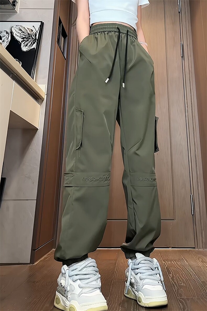 量大优供视频速干冲锋口袋刺绣束脚长裤男CK918-特p30,男装休闲裤,电商B371